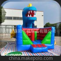 【節(jié)日大促銷 充氣蹦蹦床 充氣藍(lán)色蹦蹦床 充氣藍(lán)色恐龍蹦蹦床】?jī)r(jià)格,廠家,圖片,充氣玩具,廣州森陽(yáng)氣模制品-